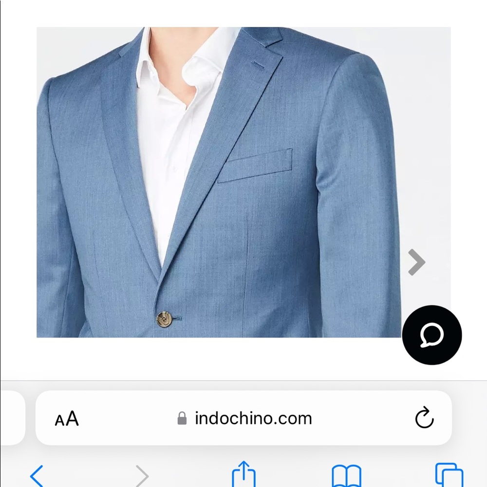 NEVER WORN INDOCHINO BLUE SUIT